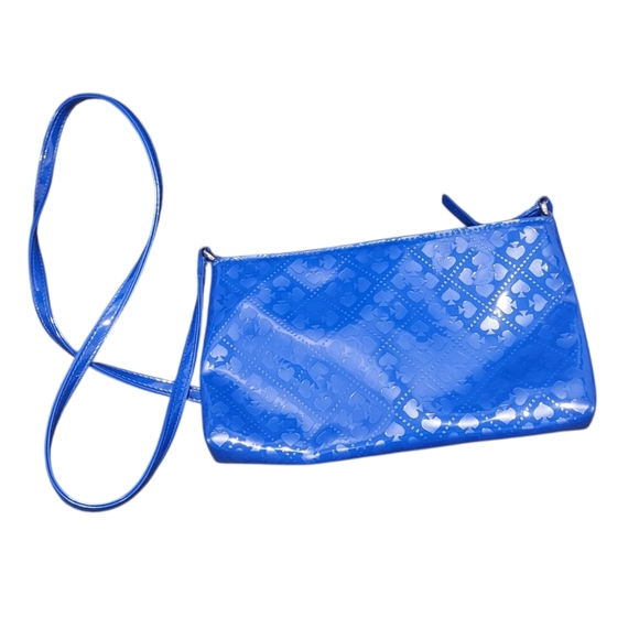 KATE SPADE Emerald Ave Amy Royal Blue Crossbody Patent Leather Bag - Picture 2 of 13
